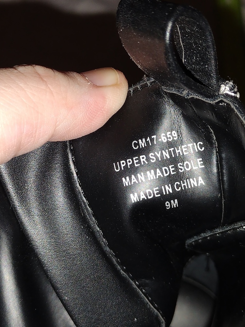 Current Mood Black High Heeled Zip Up Boots - Picture 4 of 4